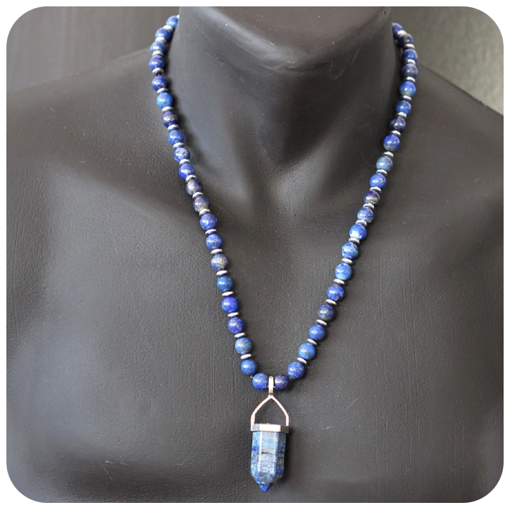 Lapis Lazuli Men's Necklace – Wisdom, Strength & Intuition
