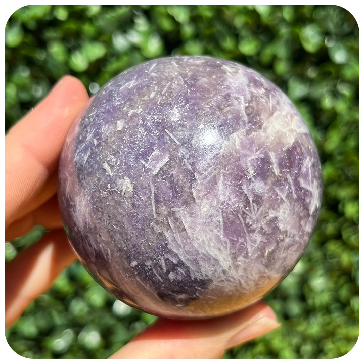 Lepidolite Sphere/ Ball -The Stone of Transition