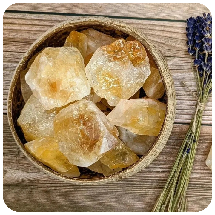 High-Quality Citrine Clusters – Adithya