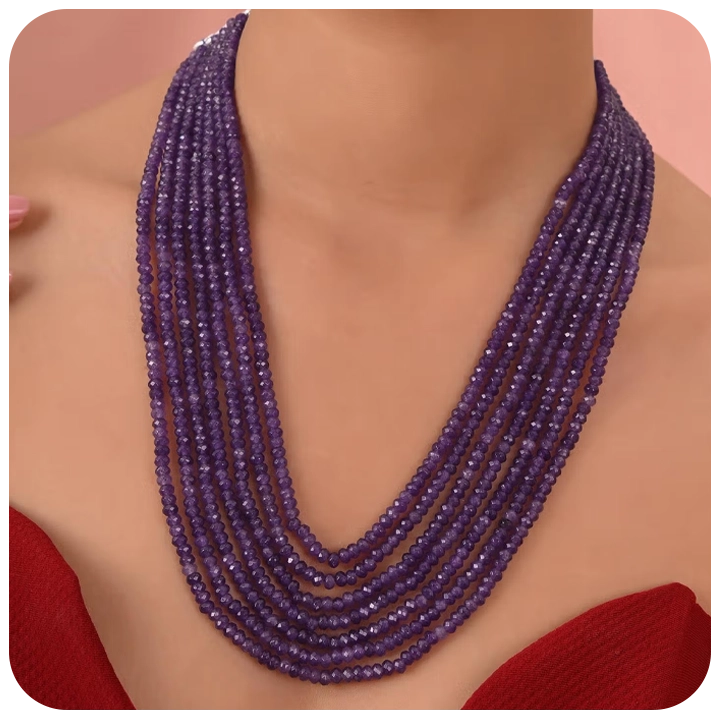 Amethyst Necklace- Layered