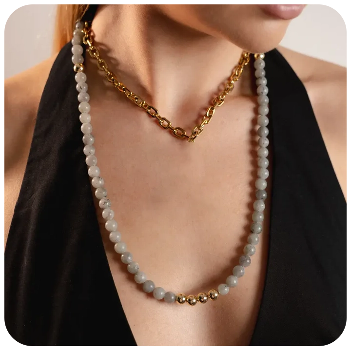 Labradorite Layered Necklace