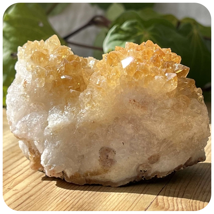 High-Quality Citrine Clusters – Adithya