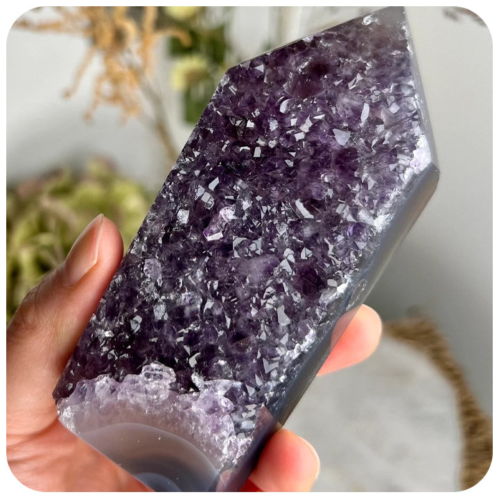 Amethyst Geode - </br>Agasthi (AAA- Brazil)