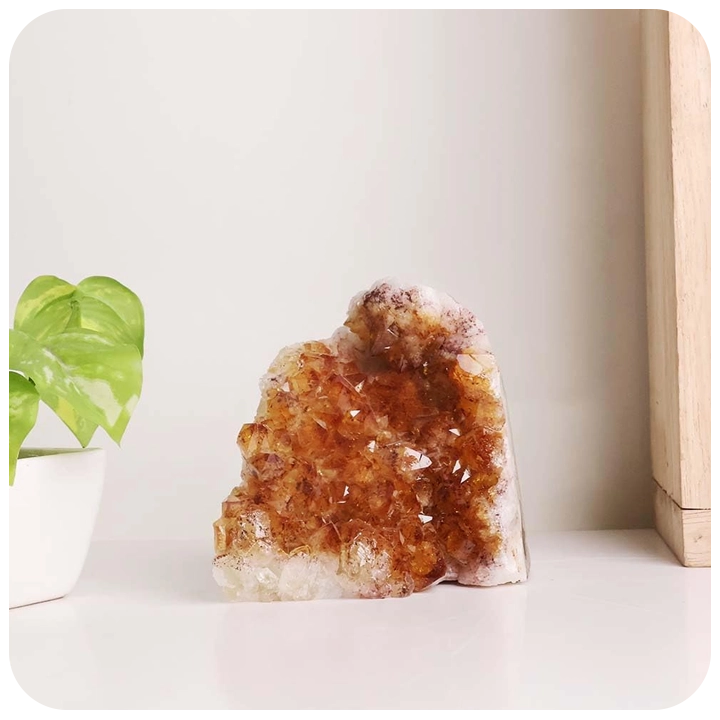 High-Quality Citrine Cluster- Arush