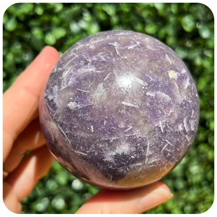 Lepidolite Sphere/ Ball -The Stone of Transition